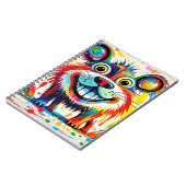 Farbiges abstraktes Tierkunstdesign Notizblock (Linke Seite)