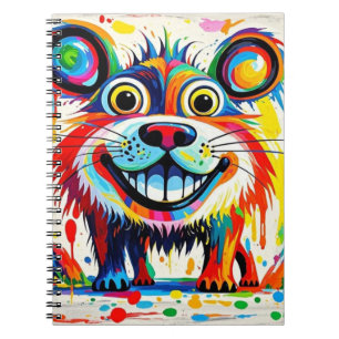 Farbiges abstraktes Tierkunstdesign Notizblock