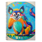 Farbiges abstraktes Tierkunstdesign Notizblock (Vorderseite)