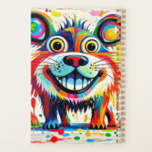 Farbiges abstraktes Tierkunstdesign Planer (Rückseite)