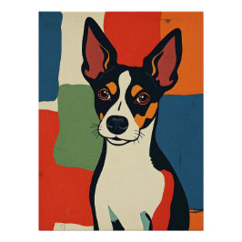 Farbiges Abstraktes Tierkunstposter Poster