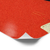 Farbiges Abstraktes Tierkunstposter Poster (Ecke)