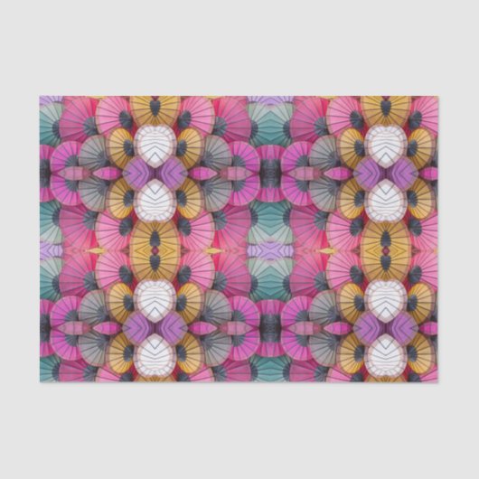 Farbiges Abstraktes Tissue Seidenpapier (Vorderseite)