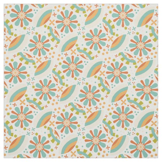Farbiges abstraktes Vintages Design mit Blume Stoff (Muster)