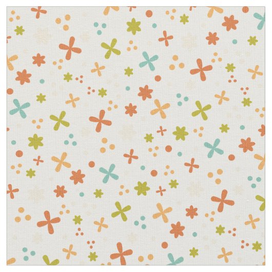 Farbiges abstraktes Vintages Design mit Blume Stoff (Nahaufnahme)
