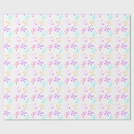 Farbiges Abstraktes Wrapping Paper Geschenkpapier (Flach)