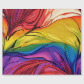 Farbiges Abstraktes Wrapping-Papier für Regenbogen Geschenkpapier (Flach)