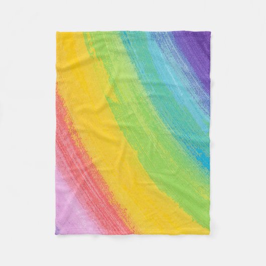 Farbiges Acrylic Wasserfarbenragenbogen-Muster | Fleecedecke (Vorderseite)