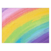 Farbiges Acrylic Wasserfarbenragenbogen-Muster | Tischdecke (Vorderseite (Horizontal))