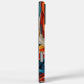 Farbiges afghanisches Houndportrait Case-Mate iPhone Hülle (Rückseite / Rechts)