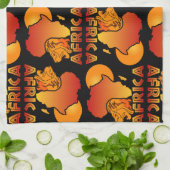 Farbiges AFRICA Küchentuch (Gefaltet)
