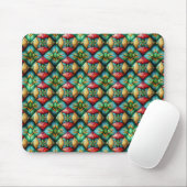Farbiges afrikanisch Inspiriertes geometrisches Mo Mousepad (Mit Mouse)