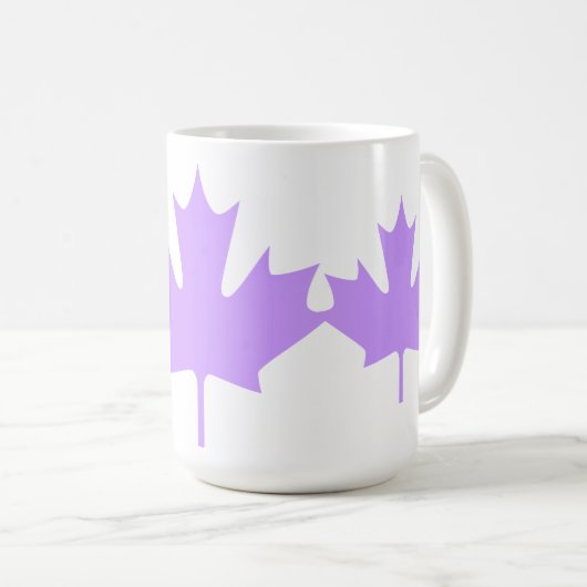 farbiges Ahornblatt - Tasse (VorderseiteRechts)