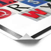 Farbiges Alphabet Foto (Ecke)