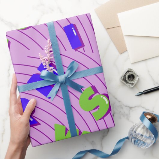 Farbiges Alphabet Fun Wrapping Paper Geschenkpapier (Schenken)