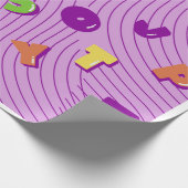 Farbiges Alphabet Fun Wrapping Paper Geschenkpapier (Ecke)