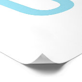 farbiges Alphabet-Kinderzimmer-Poster Poster (Ecke)