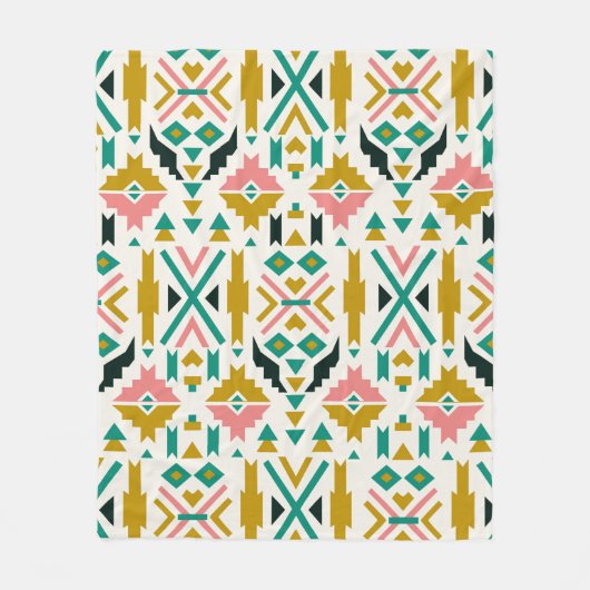 Farbiges amerikanisches Muster Fleecedecke (Vorderseite)