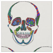 Farbiges anatomisches Zuckermosaikmuster Stoff (Nahaufnahme)
