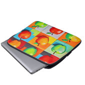 Farbiges Apple Grid Laptopschutzhülle (Vorne Knopf)
