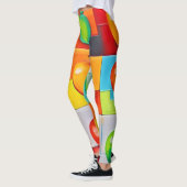 Farbiges Apple Grid Leggings (Links)