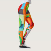 Farbiges Apple Grid Leggings (Rechts)