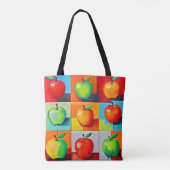 Farbiges Apple Grid Tasche (Rückseite)