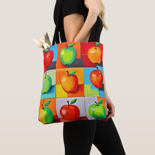 Farbiges Apple Grid Tasche (Von Nahem)