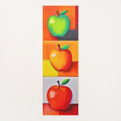 Farbiges Apple Grid Yogamatte (Vorderseite)