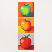 Farbiges Apple Grid Yogamatte (Rückseite)