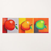 Farbiges Apple Grid Yogamatte (Vorderseite (Horizontal))