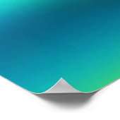 Farbiges Aquarellpferd Poster (Ecke)