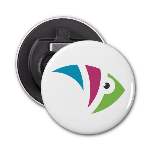 farbiges Aquarienfischdesign Flaschenöffner (Vorderseite)