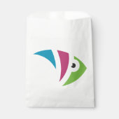farbiges Aquarienfischdesign Geschenktütchen (Vorderseite)