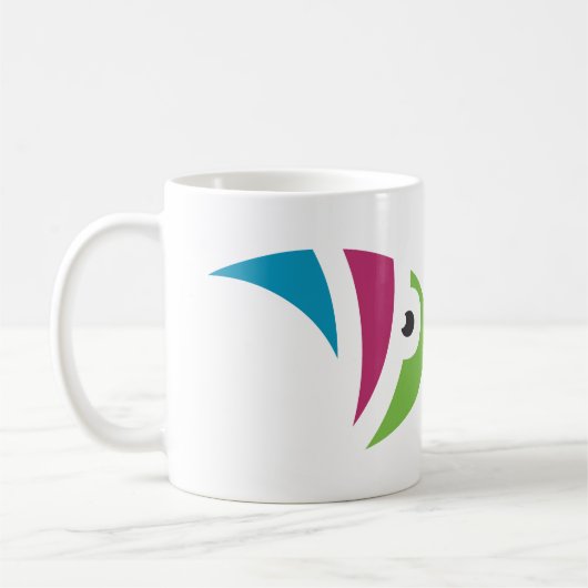 farbiges Aquarienfischdesign Kaffeetasse (Links)