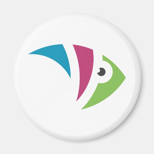 farbiges Aquarienfischdesign Magnet (Vorne)