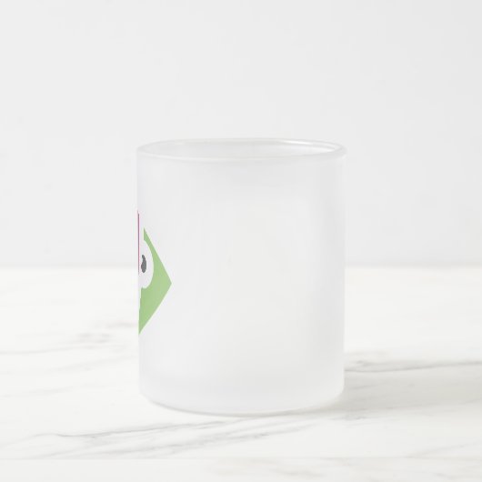 farbiges Aquarienfischdesign Mattglastasse (Mittel)