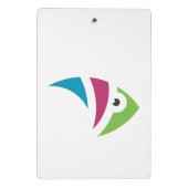 farbiges Aquarienfischdesign Mini Klemmbrett (Rückseite)