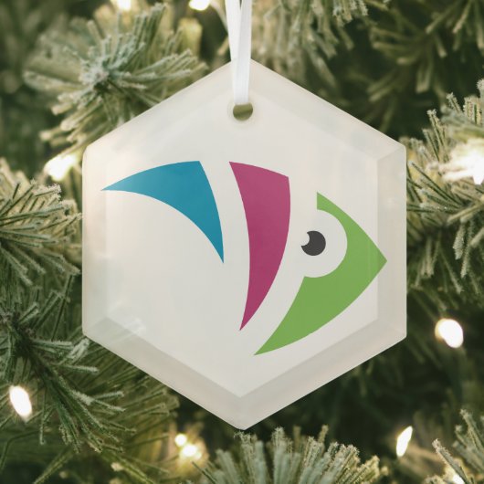 farbiges Aquarienfischdesign Ornament Aus Glas (Insitu)