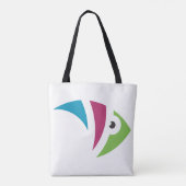 farbiges Aquarienfischdesign Tasche (Rückseite)