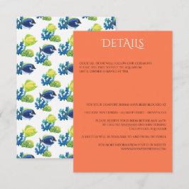 Farbiges Aquarium Begleitkarte