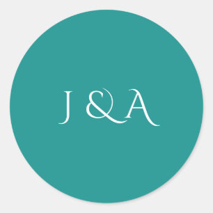 Farbiges Aquarium Runder Aufkleber