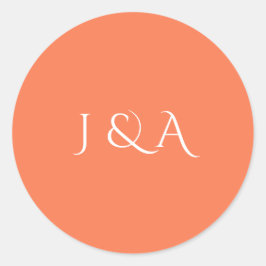 Farbiges Aquarium Runder Aufkleber