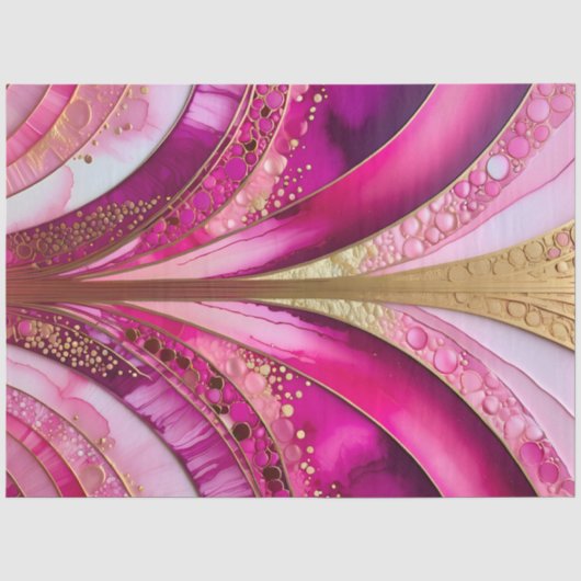 Farbiges Art Deco Tissue Paper Seidenpapier (Vorderseite)