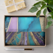 Farbiges Art Deco Tissue Paper Seidenpapier (Geschenk)