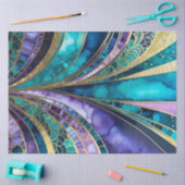 Farbiges Art Deco Tissue Paper Seidenpapier (Basteln)