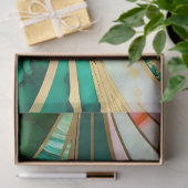 Farbiges Art Deco Tissue Paper Seidenpapier (Geschenk)