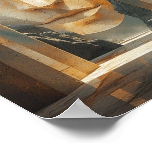 Farbiges Art Poster (Ecke)