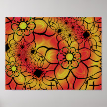 Farbiges Art Poster von Jimette Design.