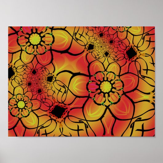 Farbiges Art Poster von Jimette Design. (Vorne)